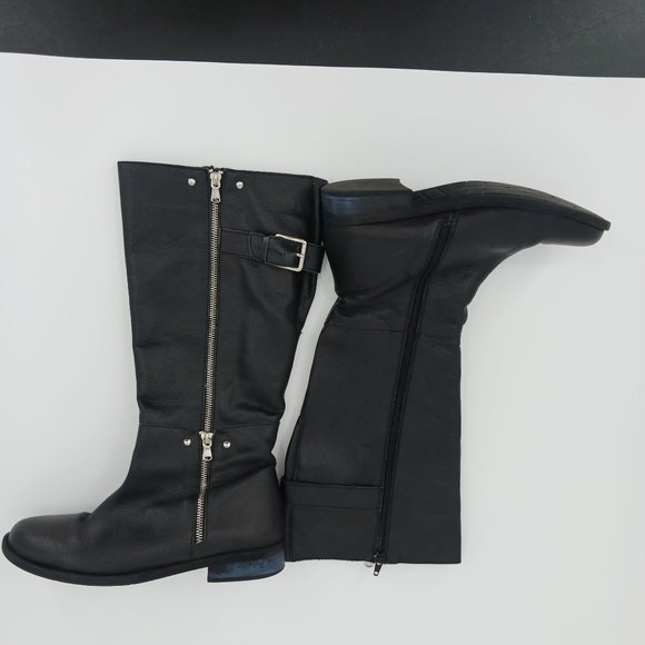 Two Lips Shoes - WOMENS TWO LIPS KNEE HIGH BLACK BOOTS SIZE 10